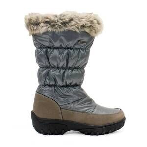 NEW FLEXUS women's vanish faux fur cuff winter boot in silver